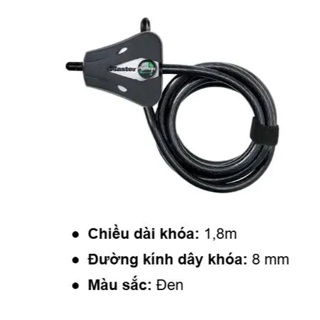 Khóa Cáp Master Lock Python™ 8419KA - Ảnh 3