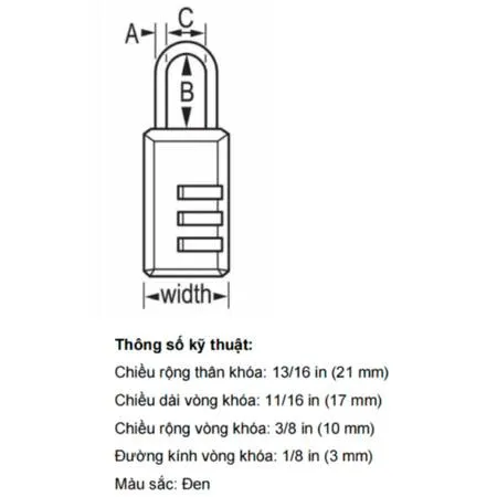 Bộ 2 Khóa Số Master Lock 646T - Ảnh 3